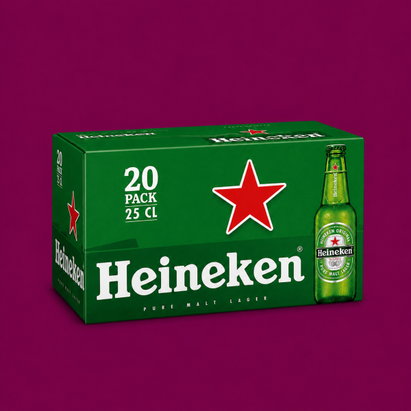 Pack de 20 Heinken 25cl